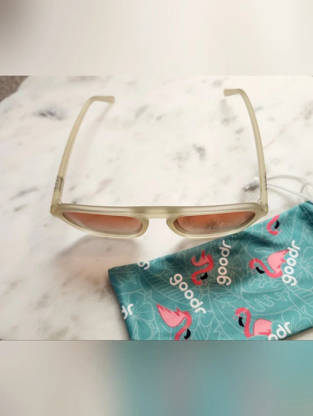 Goodr Impromptu Disco Nap Ivory Sunglasses